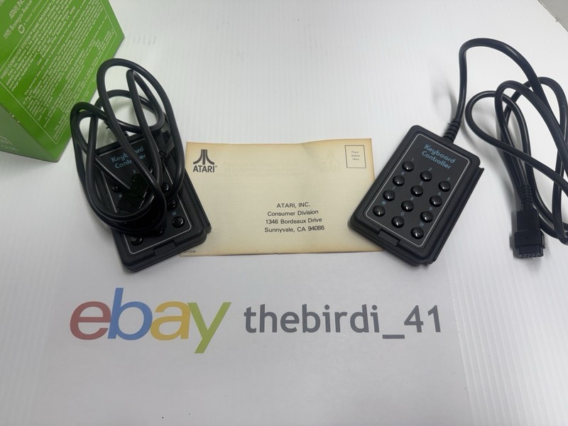 Atari CX50 Keyboard Controllers for Atari 2600 w/ box, manual, Tested & Working gallery