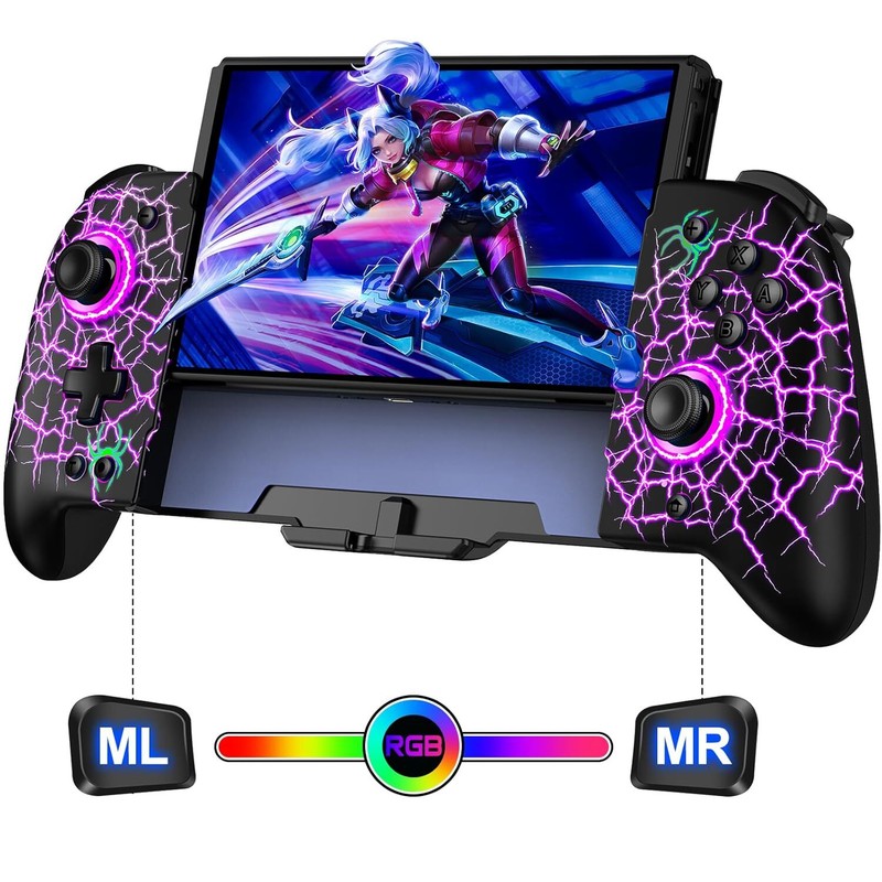 Wireless Pro One-Piece Joypad,Full-Size Ergonomic Handheld Mode Controller