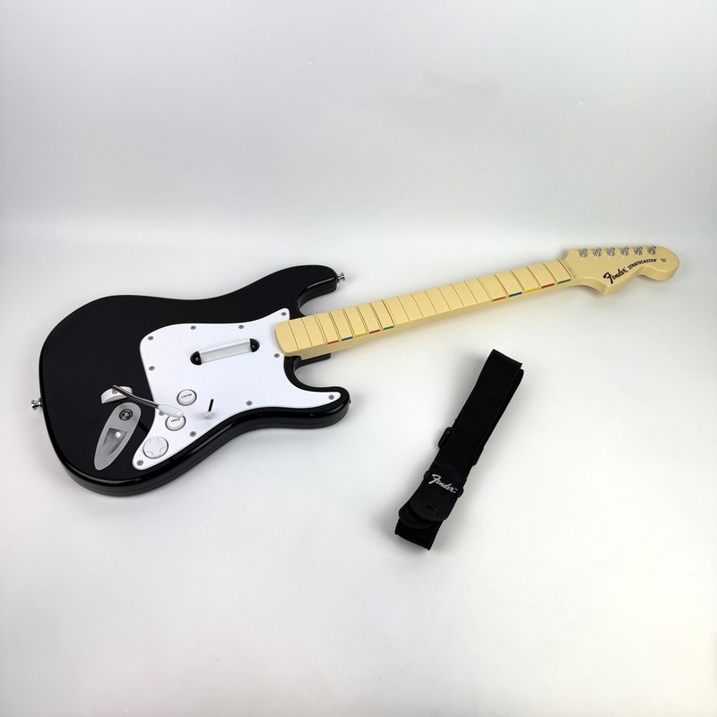Playstation RockBand Harmonix Fender Stratocaster Guitar 822151 – NO DONGLE