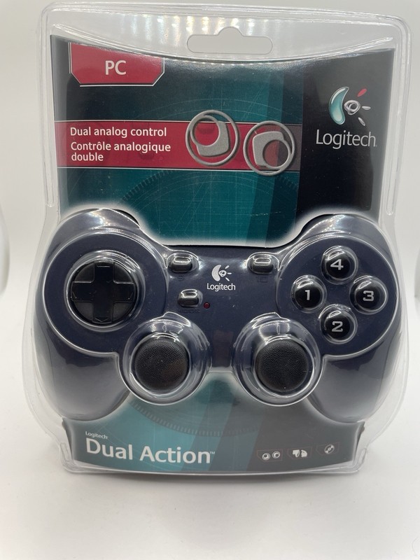 New Sealed Logitech Dual Action Gamepad PC Mac Wired USB Controller 963292-0403