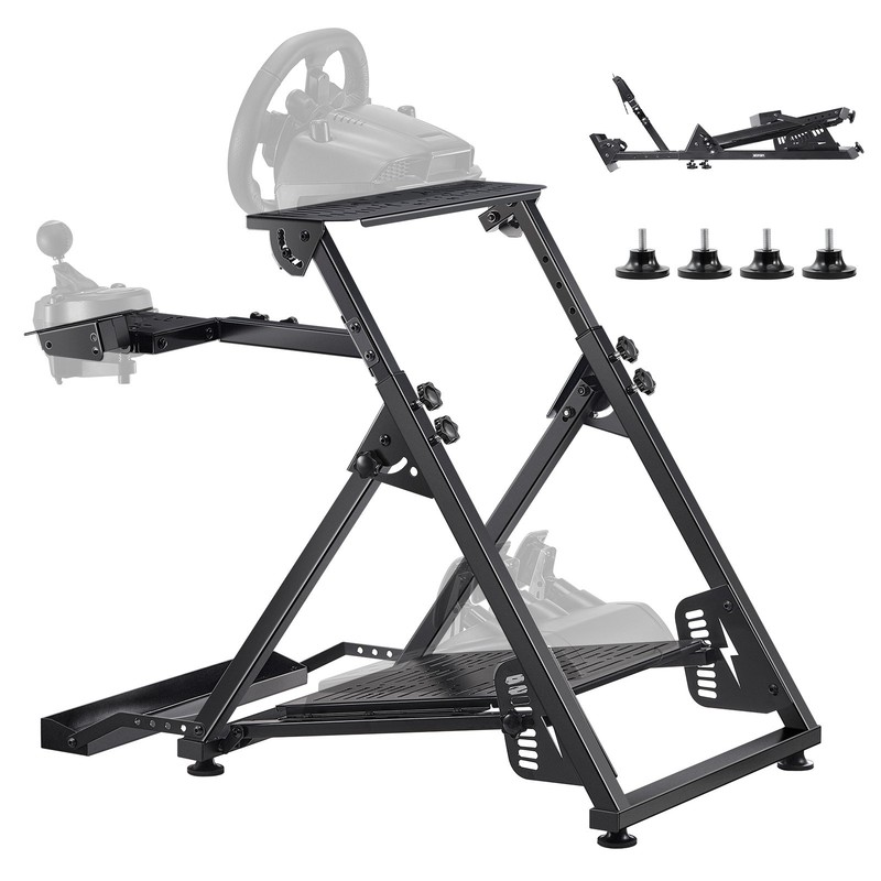 VEVOR Racing Wheel Stand Simulator Cockpit Foldable Logitech G923 G920 G29 G27