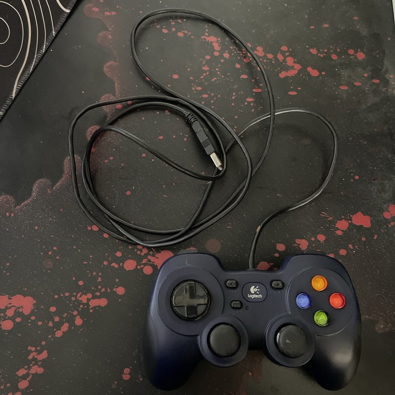 Logitech Gamepad F310 Wired USB Controller for PC – Black, Tested & Working