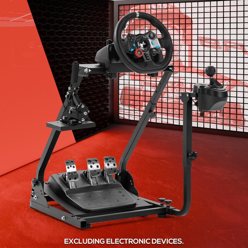 Supllueer Foldable Sim Racing Wheel Stand Frame Fit Thrustmaster Logitech G920