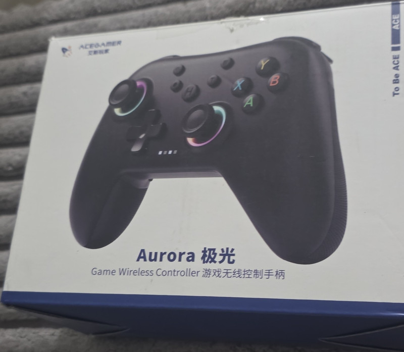 AceGamer Aurora Wireless Controller Hall Effect Joystick PS4 PS5 PC Android Swit