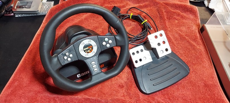 Game Stop Racing Steering Wheel Controller PlayStation 2 & 3. BB 6344 /Game Stop