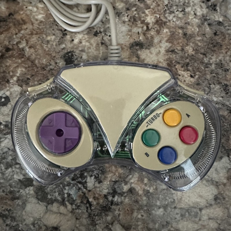Inland Pro Pad 4000R Premium 6 Button Digital Game Pad Clear IBM PC gallery