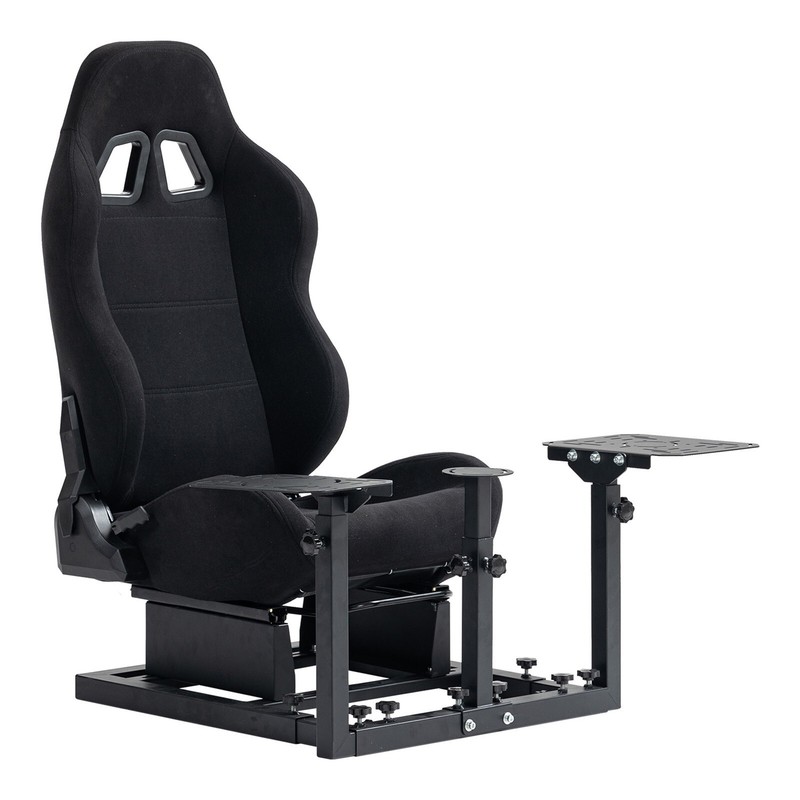 Marada Racing / Flight Simulator Cockpit with Black Seat Fit Thrustmaster A10C