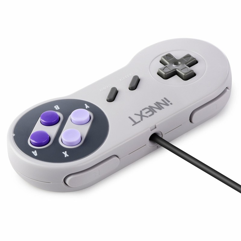 2 Pack Wired/ Wireless SNES USB Controller Gamepad Joystick Super Classic for PC gallery