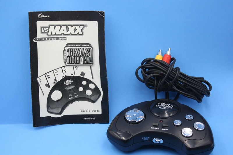 Senario VSMax 10 in 1 Plug & Play Electronic Casino Video Game, Untested