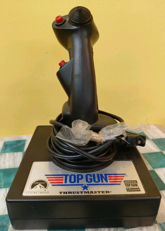 Top Gun Thrustmaster Joystick 1996 Video Game Accessory – UNTESTED
