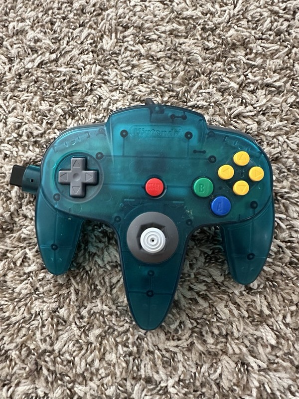 Nintendo 64 – Original Nintendo Controller Clear Ice Blue_Tested and working