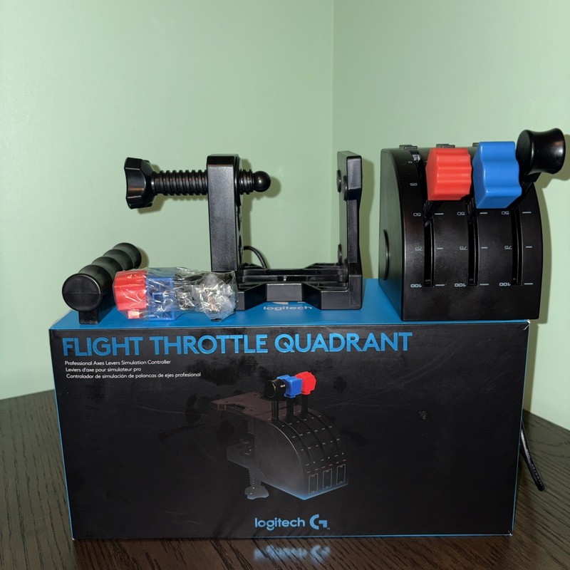 Logitech 945000032 Flight Throttle Qudrant – Black