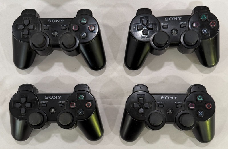 Sony PlayStation 3 – Working Dualshock 3 Lot – OEM – Black – Tested and Working
