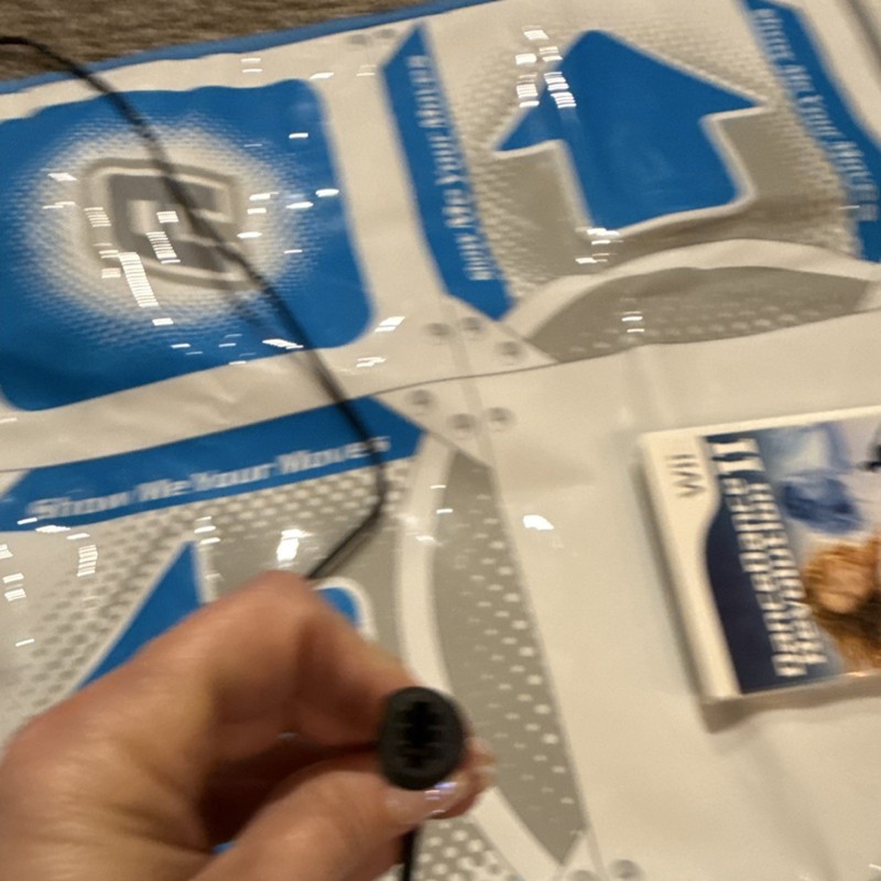 Konami DanceDance Revolution II Padded Wired Dance Pad 6ft Blue Gray White Wii gallery