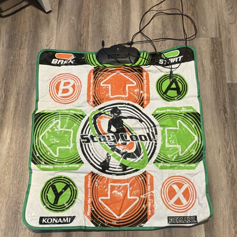 Konami Dance Pad Wired Controller Green Orange White Black for Microsoft Xbox