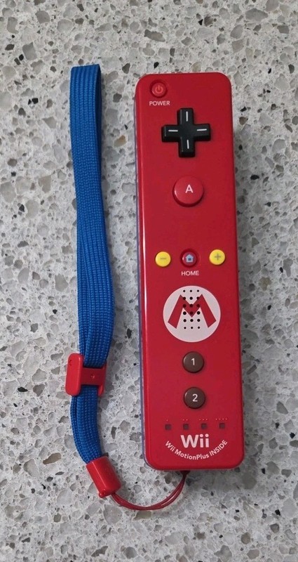 Official Nintendo Wii U Motion Plus Controller Remote Mario Edition OEM RVL-036