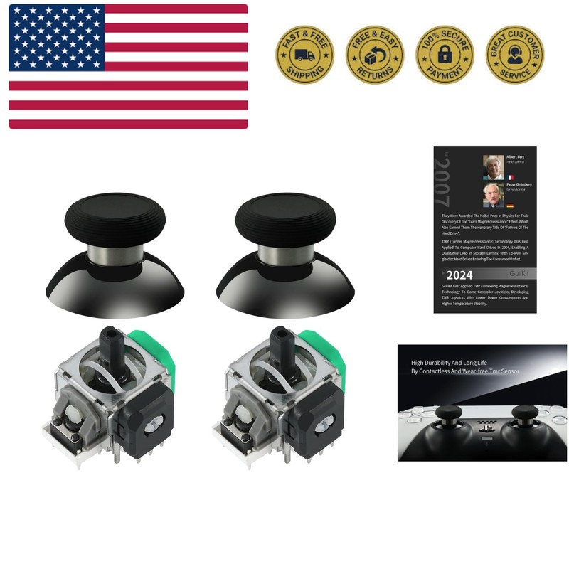 TMR Magnetic Joystick Replacement Kit for Xbox Series X/S Controller,Anti-Dri…