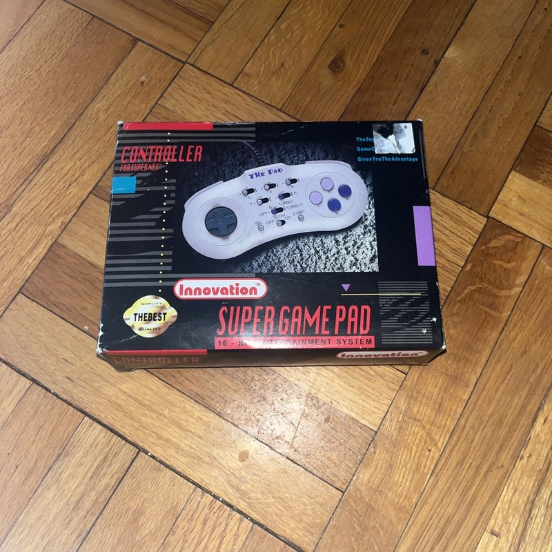 VINTAGE INNOVATION SUPER GAME PAD CONTROLLER SNES NINTENDO WITH BOX