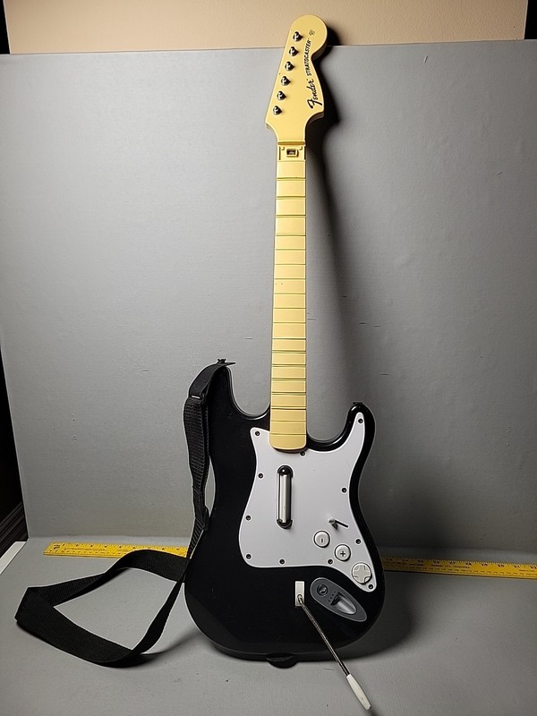 PS3 Harmonix Fender Stratocaster Guitar Hero Wireless 822151 FOR PARTS
