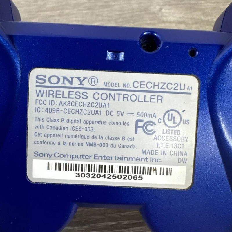OEM Sony PlayStation 3 PS3 Blue Wireless DualShock Sixaxis Controller - Tested