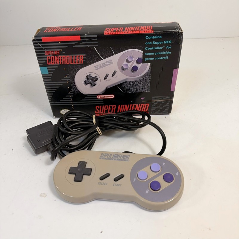 Super Nintendo Super NES SNES Controller in Box SNS-05
