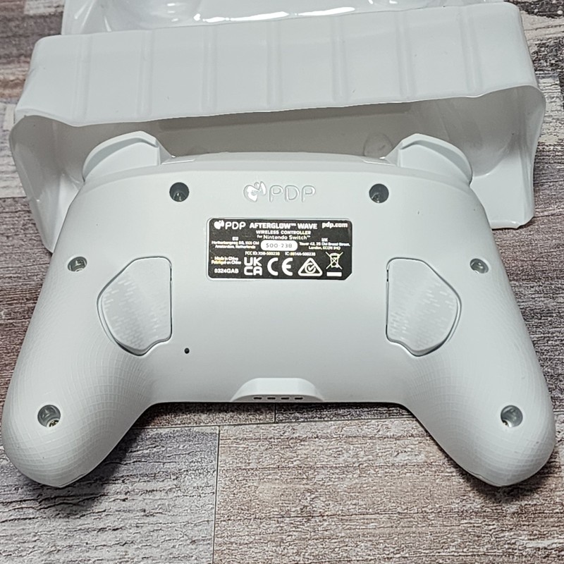PDP- Afterglow Wave Wireless RGB Gaming Controller for Nintendo Switch, White ** gallery