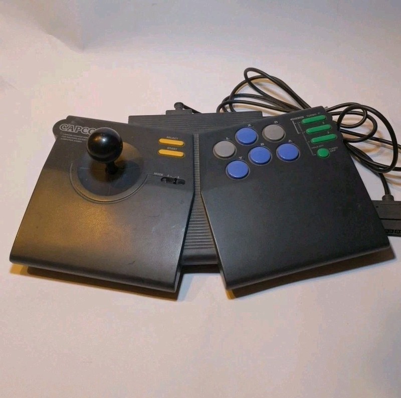 Capcom Fighter Power Stick SNES Nintendo Arcade Joystick Controller Working