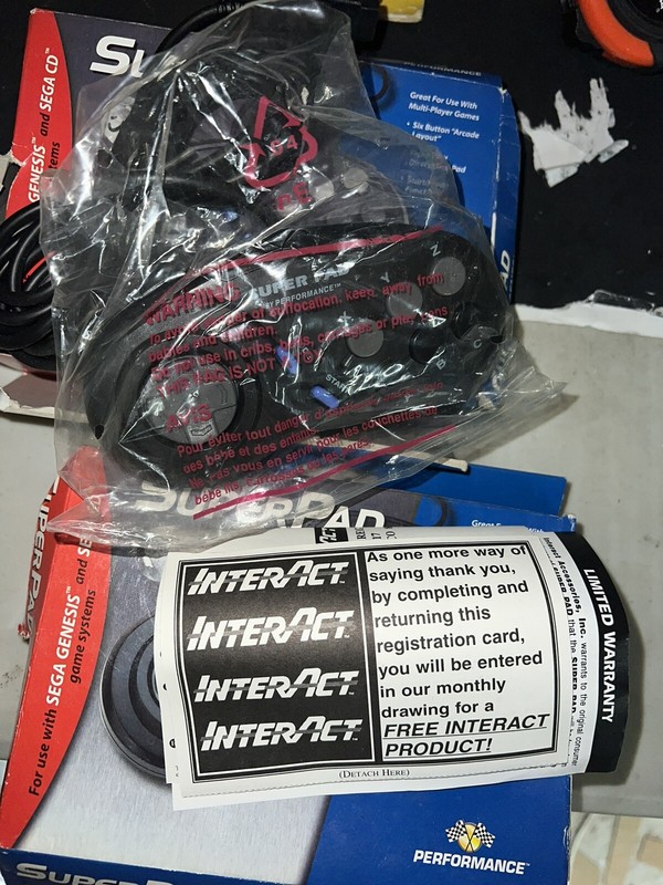 Lot of 2 SuperPad Controller For Sega Genesis & Sega CD by Performance NEW gallery