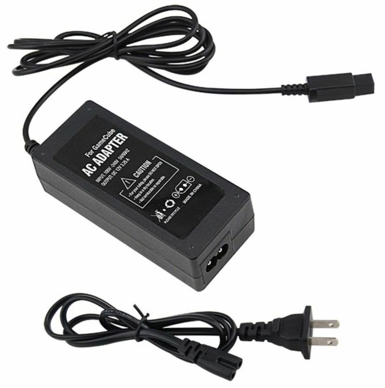 AC Adapter Power Supply & Audio Video A/V Cable for Nintendo GameCube Bundle USA gallery