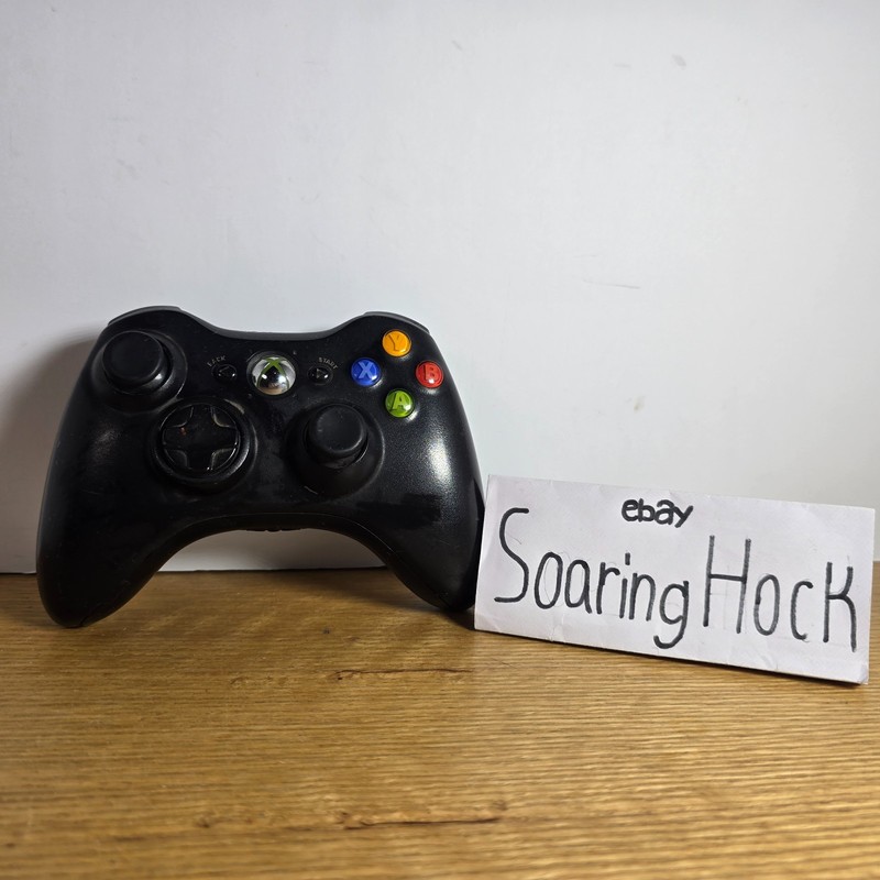 OEM Microsoft Xbox 360 & PC Windows Black Wireless Controller 1403