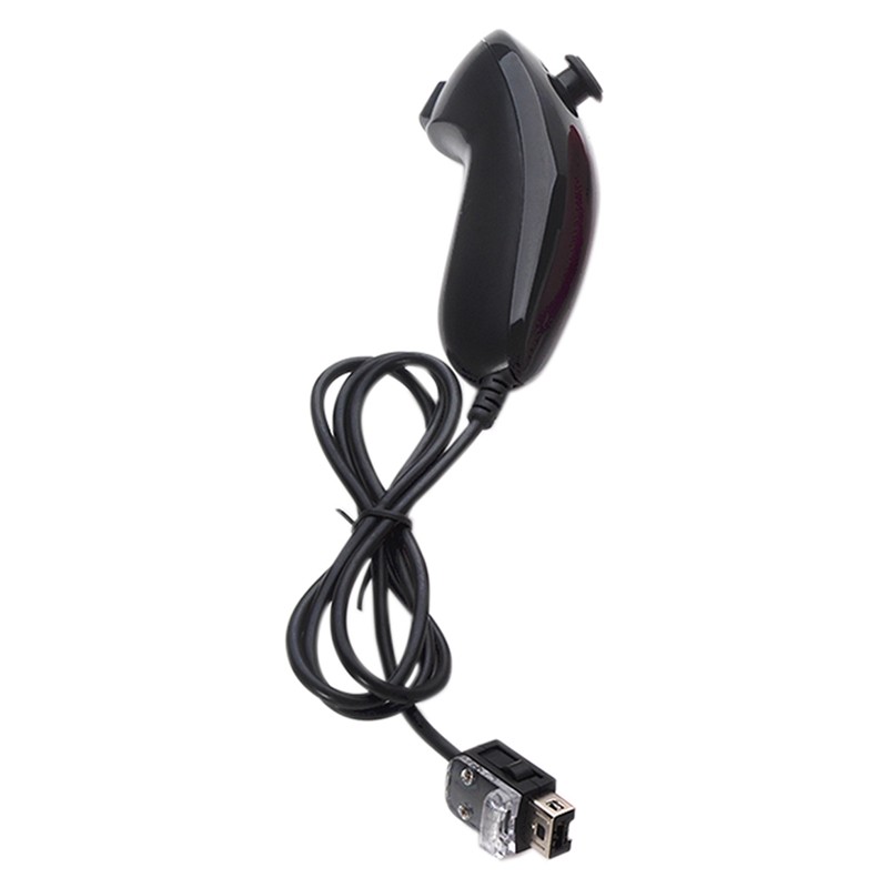 Wii Nunchuck Black For Nintendo Video Game Controller Remote For Wii & Wii U