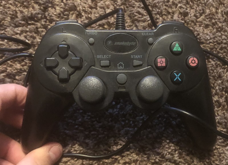 Playstation 3 PS3 Snakebyte Wired Video Game Controller Black