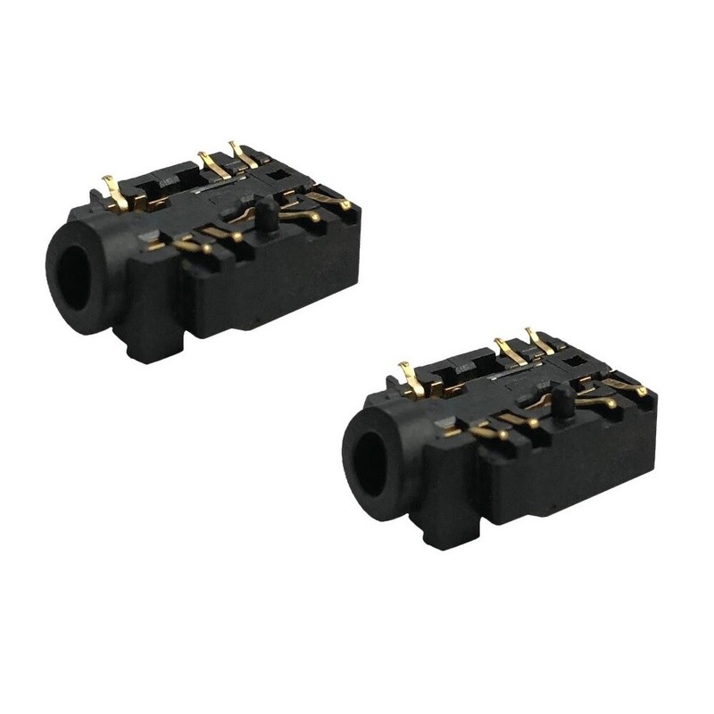 2pc Audio Aux Port Component Socket Microsoft Xbox One X S Series Black 1697