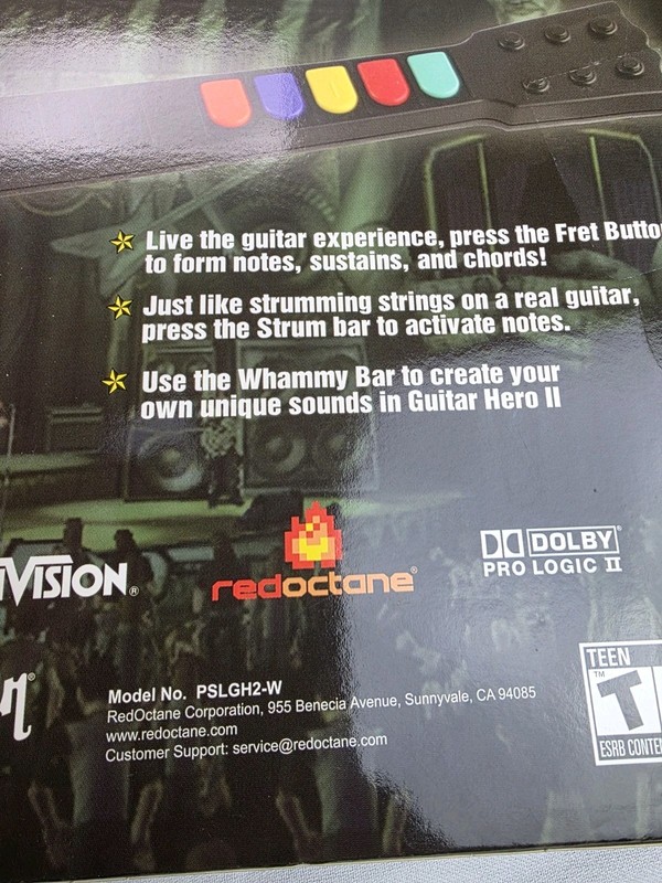 Guitar Hero II PS2 RedOctane PSLGH2-W Wired Guitar Controller - No Game gallery