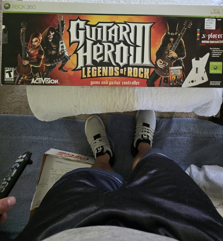 Guitar Hero X-Plorer Wired Guitar Controller for Xbox 360 White 8ft Strap