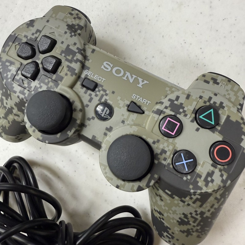 Sony PS Controller Military Camo Model No CECH2C2U Excellent Used Condition gallery