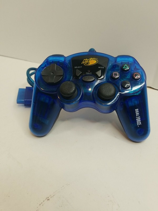 Madcatz Dual Force 2 Pro Advanced Analog Controller For PlayStation 2 – Blue
