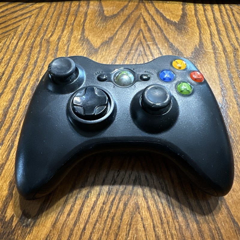 🟩 Xbox 360 Wireless Controller – Original Black Edition 🎮⚡✨