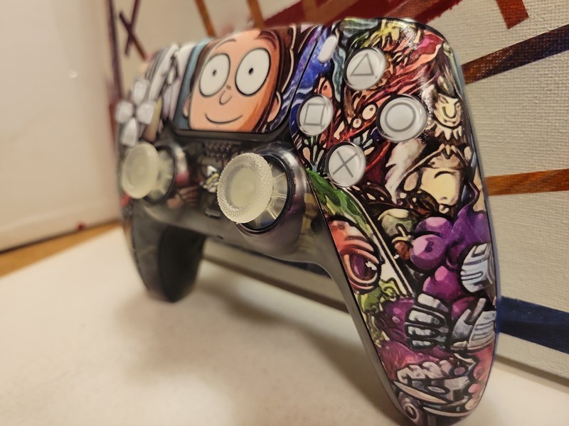 TMR Analogs Custom Rick And Morty Ps5 Sony DualSense Wireless Hydro Dipped gallery