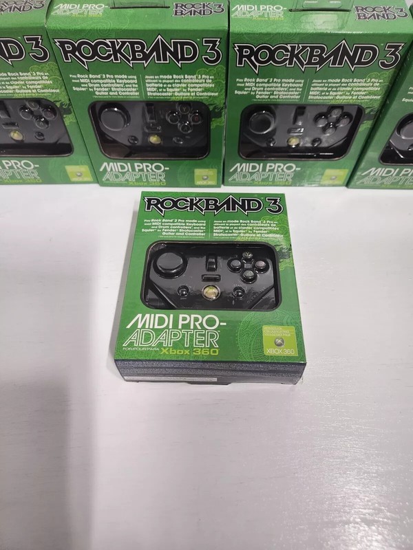 BRAND NEW IN BOX Xbox 360 Midi-Pro Adapter No Sticky Residue Rock Band Wired