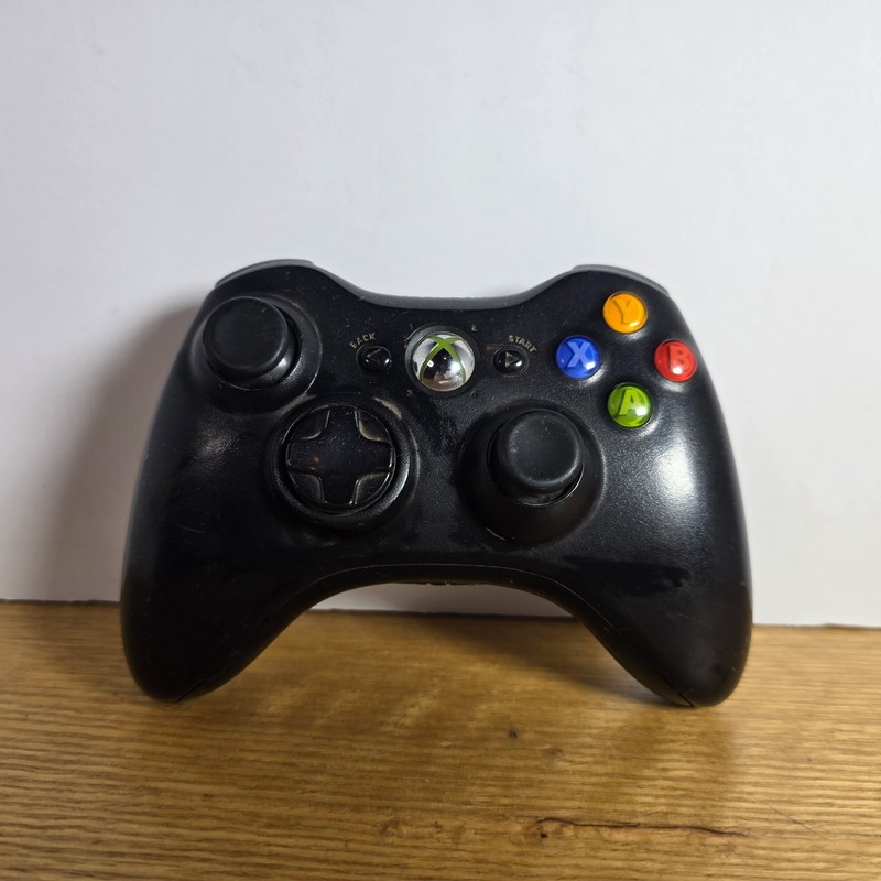 OEM Microsoft Xbox 360 & PC Windows Black Wireless Controller 1403 gallery