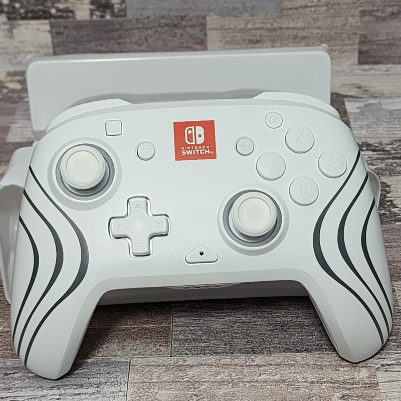 PDP- Afterglow Wave Wireless RGB Gaming Controller for Nintendo Switch, White ** gallery