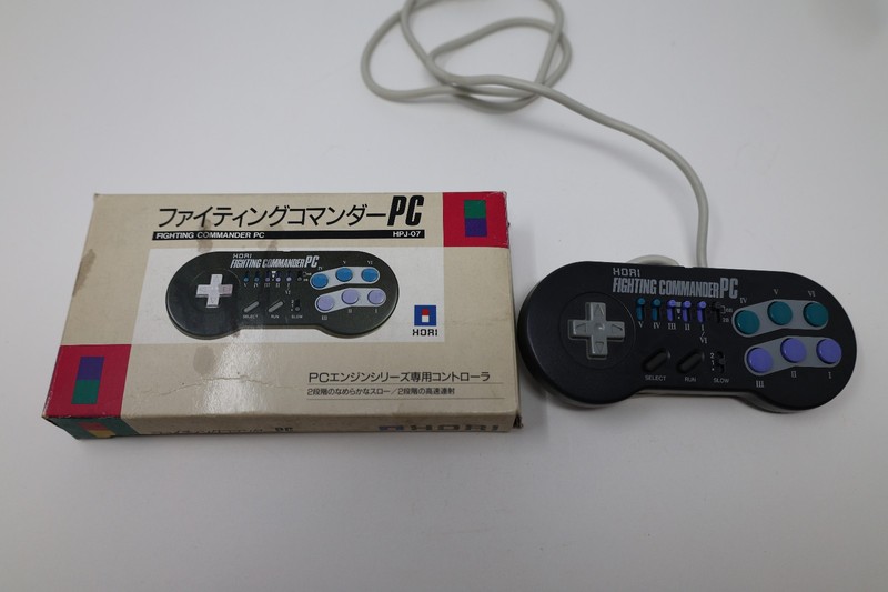 Fighting Commander PC HPJ-07 Controller PC Engine Box Japan *US Seller* *Works*