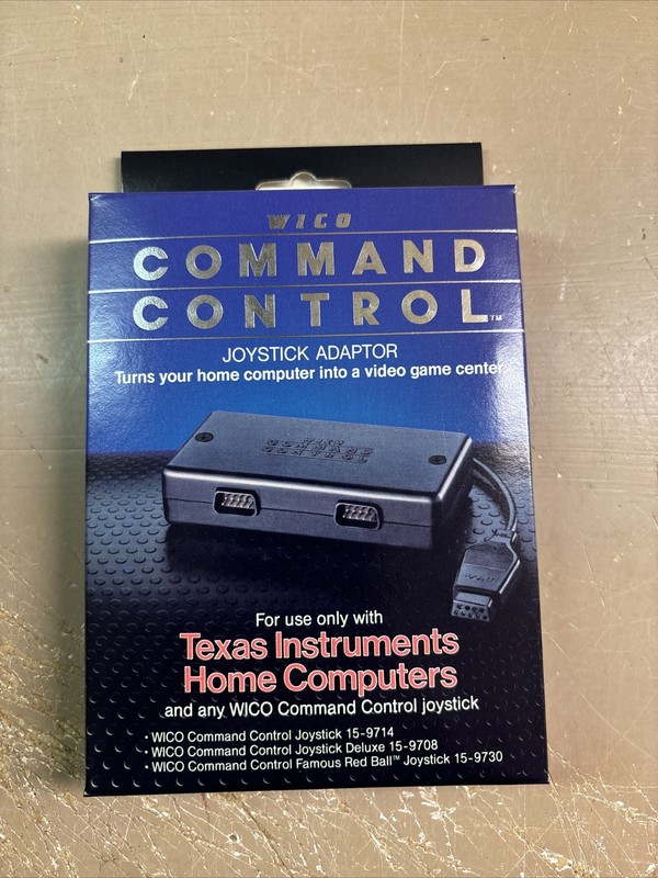 WICO Command Control Texas Instruments Vintage Joystick Adapter 72-4530 New NOS