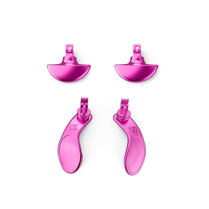 4Pcs/Set Purple DIY Stainless Steel Back Button Paddles For PS5 Edge Controller