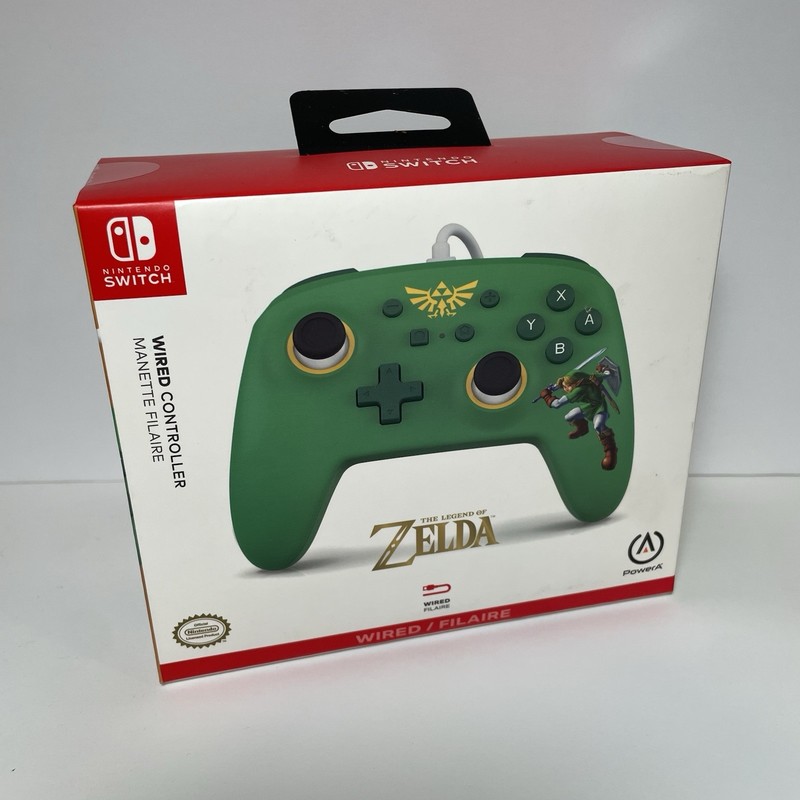 Open-Box PowerA Nintendo Switch Wired Controller The Legend of Zelda Green 2023