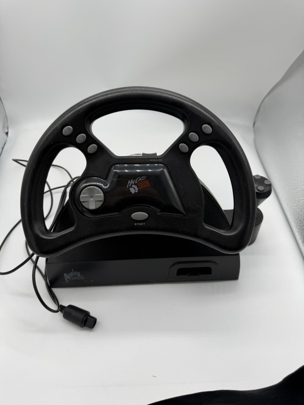 Mad Catz Racing Analog Steering Wheel ONLY For N64 Black Vintage – B2