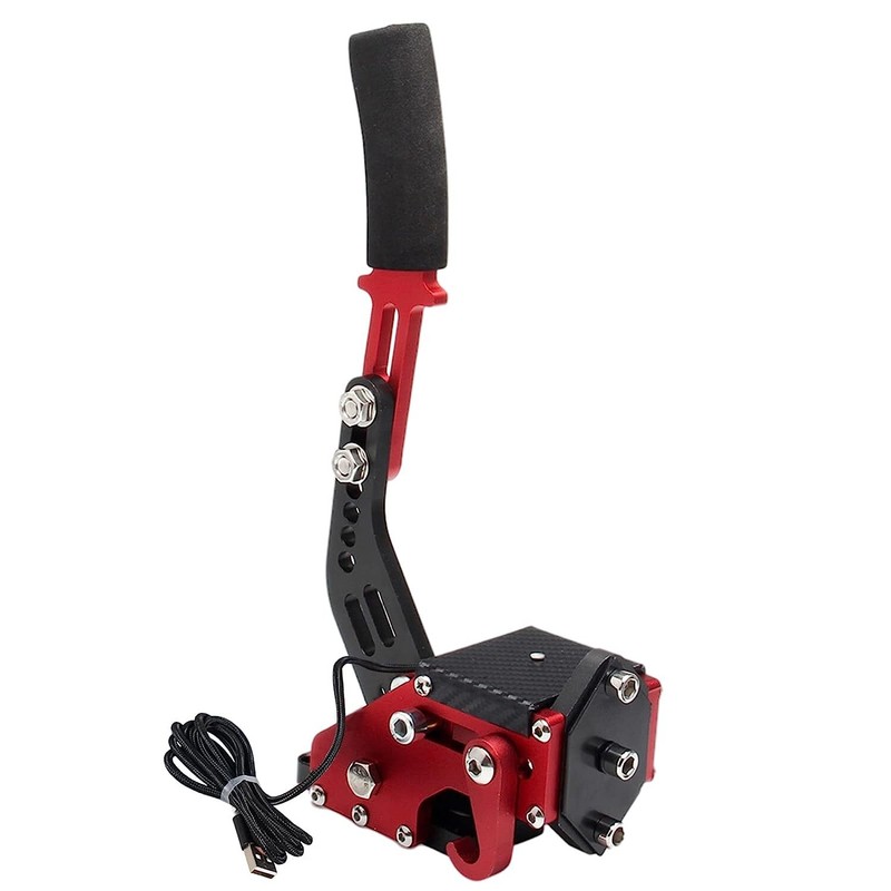 Red USB Handbrake PC Windows for Sim Racing Games G25/G27/G29/T500 gallery