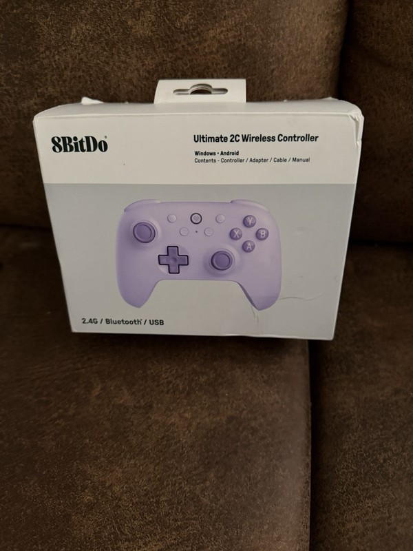 8BitDo Ultimate 2C Wireless Controller Lavender New/Open Box Windows Android