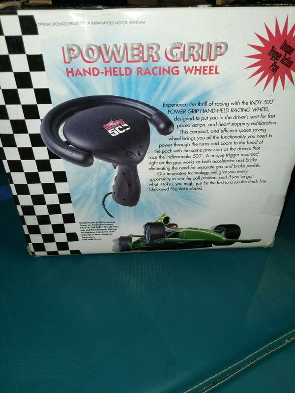 Vintage Micro innovations Indianapolis 500 Power Grip Hand Held Racing Wheel gallery